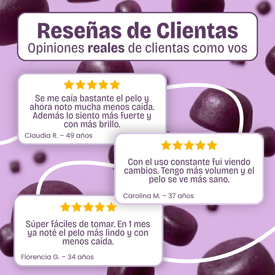 Gomitas de Péptidos de Colágeno - Hair Gummies